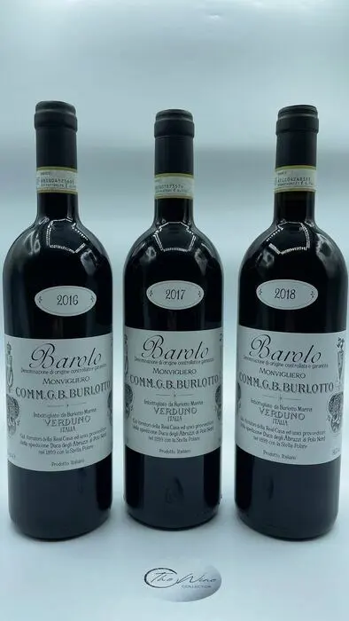 2016, 2017 &amp; 2018 Comm. Burlotto, Monvigliero - Barolo