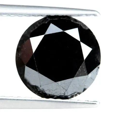 Diamant - 3.75 ct - Fancy Black treated colour - *NO