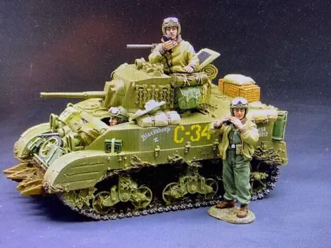 King &amp; Country - WW2 - DD067 - Tank M5 Normandy Stuart