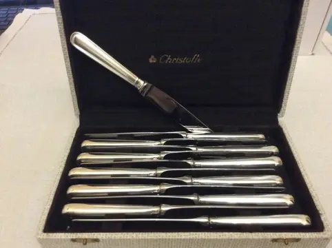 Christofle - Messenset (12) - Verzilverd - ALBI