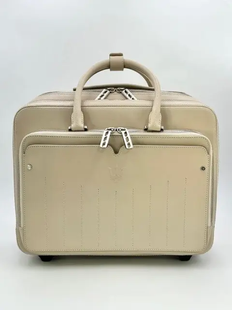 Bagage - Trolley GranCabrio pelle avorio - Maserati - Na