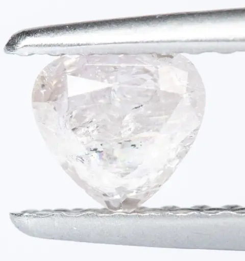 Diamant - 0.49 ct - Natural Fancy Light Pink - I3 *NO