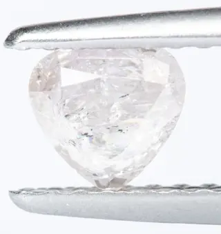 Diamant - 0.49 ct - Natural Fancy Light Pink - I3 *NO