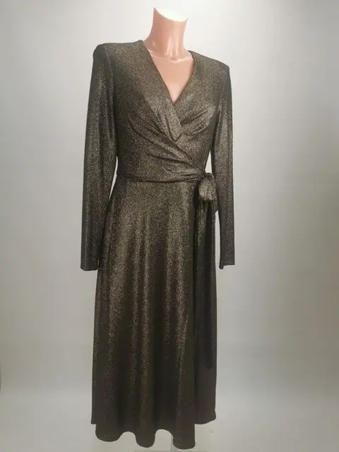 Ralph Lauren - Lurex Gold Gown Jurk