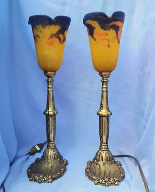 Muller Frères - koperen lampen (2)