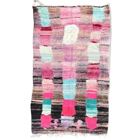 Contemporary Berber Kilim Area Rug - Tapijt - 260 cm - 145