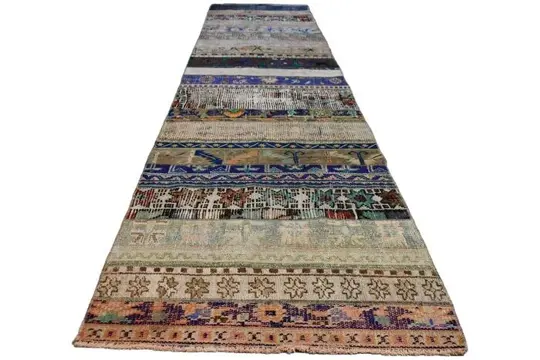 Vintage Patchwork - Loper - 340 cm - 83 cm