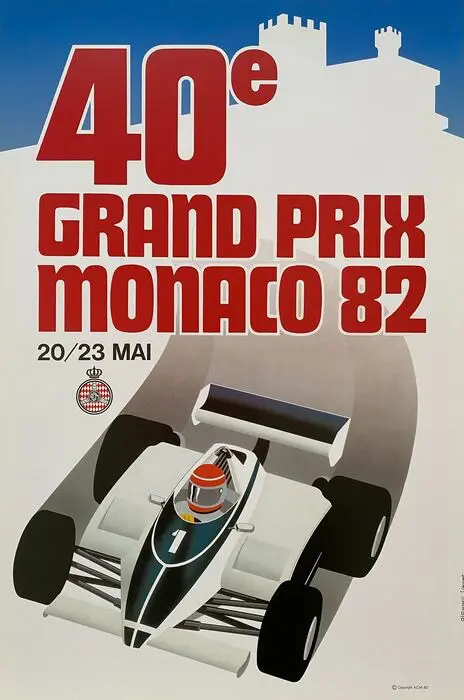 Jacques Grognet - 40° Gran Prix Monaco 82 - 20/23 MAI -