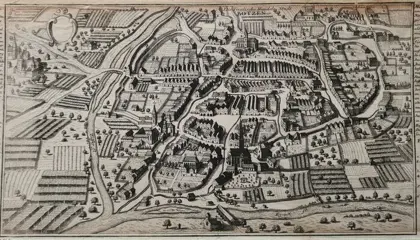 Italië, Trentino Alto Adige, Bolzano; Gabriel Bodenehr - die Tyrolische Handels Stadt Botzen - 1701-1720