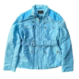 Prada - Exclusive Nylon &amp; Leather Bikerjas