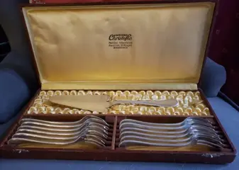 Christofle Perles - gâteau - Dessertservies (13) - Louis