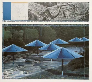 Christo - The Umbrellas (Japan) - Achenbach licensed print