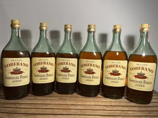 González Byass - Brandy Soberano 4 pesetas - b. Jaren 1970