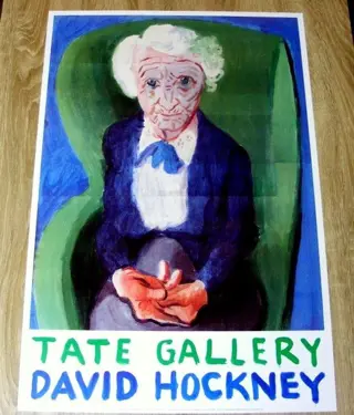 David Hockney - My mother Bridlington - 1988