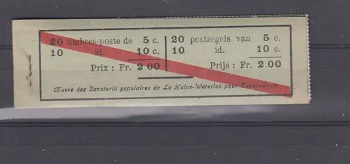 België 1913 - Oude Postzegelboekjes - OBP : Boekje A 10b , perfect