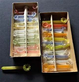 Lauscha/Bimini - Lauscha glazen vazen tafelvazen