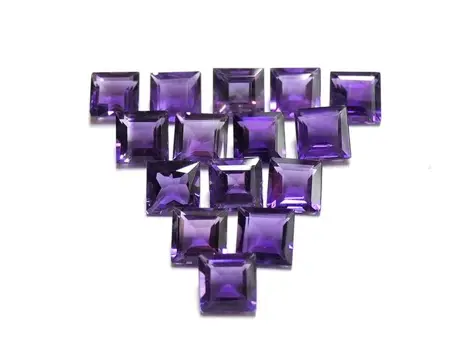 15 pcsAmethist - geen minimumprijs - 15.25 ct