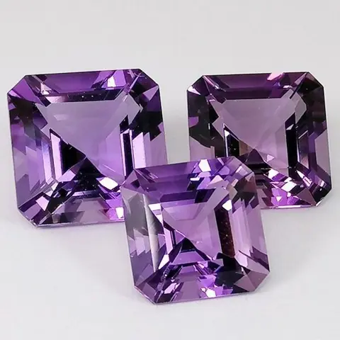 3 pcsAmethist - 26.96 ct