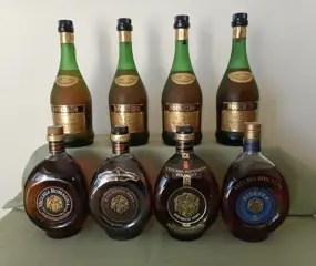 4 x Bocchino VSOP + 4 x Vecchia Romagna - b. Jaren 1970