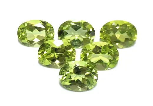 6 pcsPeridoot - geen minimumprijs - 6.00 ct