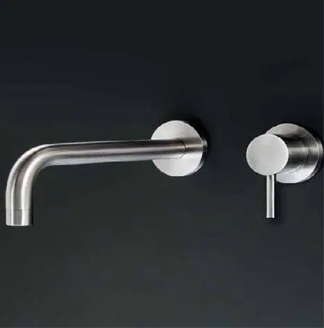 Inbouw wastafelkraan van 316L RVS