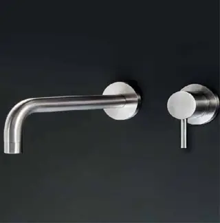 Inbouw wastafelkraan van 316L RVS