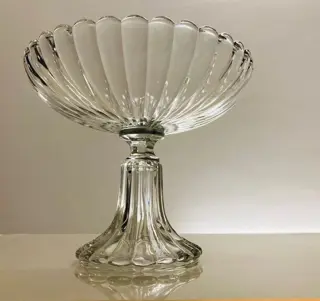 Val Saint Lambert - Art Deco fruitschaal op voet