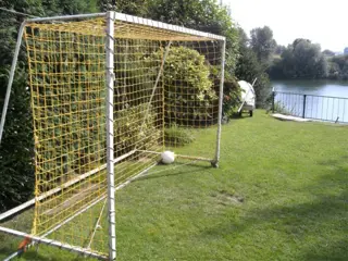 Handig voetbaldoel op wielen!