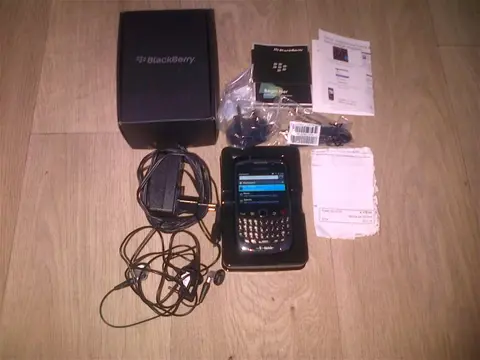 Zwarte Blackberry Curve 9300. Doos compleet met bon.