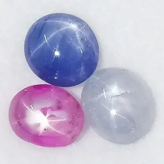 3 pcsStersaffier - 5.23 ct