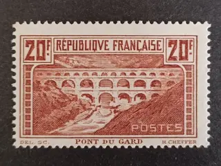 Frankrijk 1929/1929 - “Pont du Gard” N°262A Mint*, signed Calves.. - Yvert