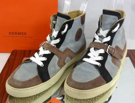 Hermès - suede basket sneakers - Enkellaarzen