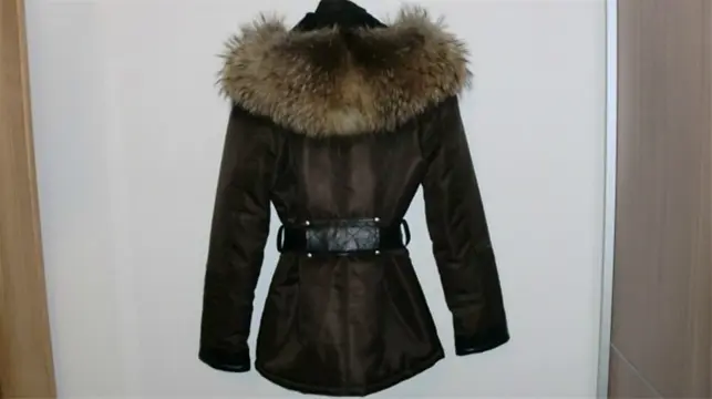 Winterjas met grote bontkraag