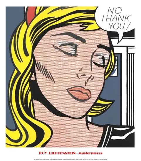 Roy Lichtenstein (after) - No Thank You!, 1964 - Big Size