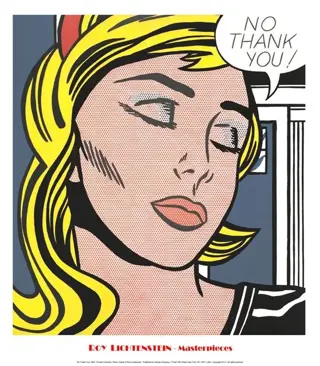 Roy Lichtenstein (after) - No Thank You!, 1964 - Big Size