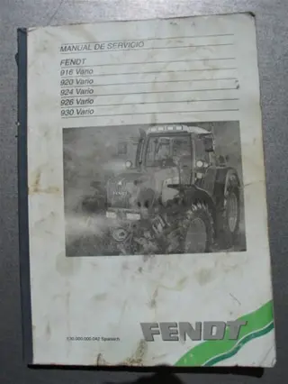 Manual Fendt 916 / 920 / 924/ 926 / 930