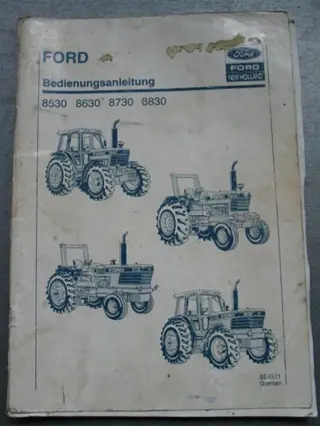 Manual Ford 8530 / 8630 / 8730 / 8830