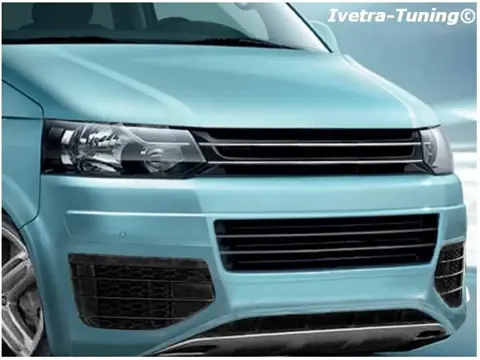 **IVETRA-TUNING** Embleemloze Sport Grill Vw Transporter T5.