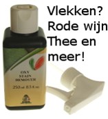 Wijnvlekken, dranksap, bloedvlekken of anders!