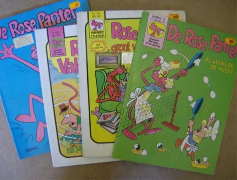 De rose panter strips