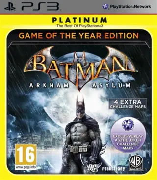 Batman Arkham Asylum GOTY Edition Platinum PS3