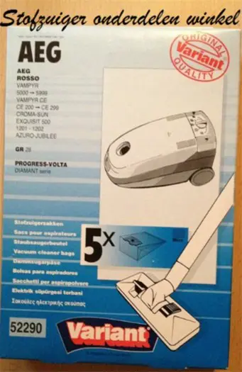 Variant 52290 AEG ROSSO stofzuigerzakken