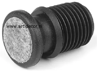 Holle buis glijders voor metalen buisframe stoelen.