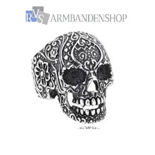 Rvs Biker , Skull , Gothic Dragon claw , Wolf , Satan ringen