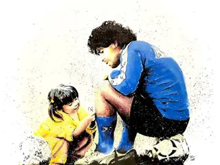 Napoli - Calcio - Diego Maradona - Kunstwerk