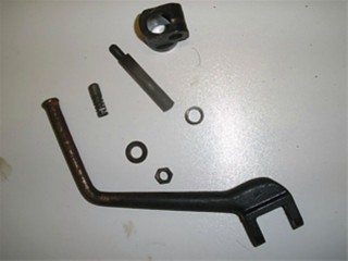 Kickstarterpedaal tomos a35 compleet zwart 2eh + 2