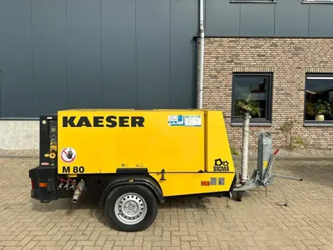 Kaeser M80 Kubota 8.1 m3 / min 7 Bar 55 kW Mobiele Silent Diesel Compressor