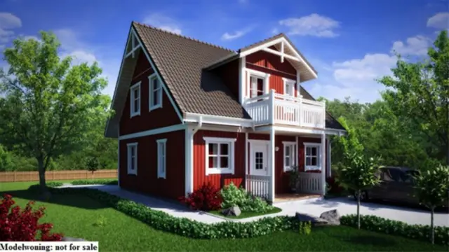 Zweeds landhuis met balkon