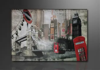 Nieuw canvas schilderij Londen Engeland 120 x 80 cm
