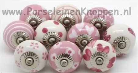 Vrolijke kastknoppen, rood, roze, blauw, groen, geel, paarse